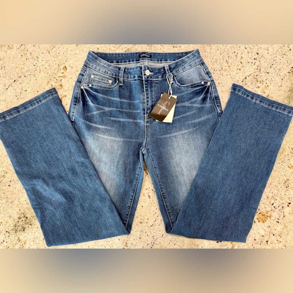 FLAMINGALS Classic Straight Leg Jeans "NWT"